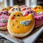 Easter Chick Sugar Cookies