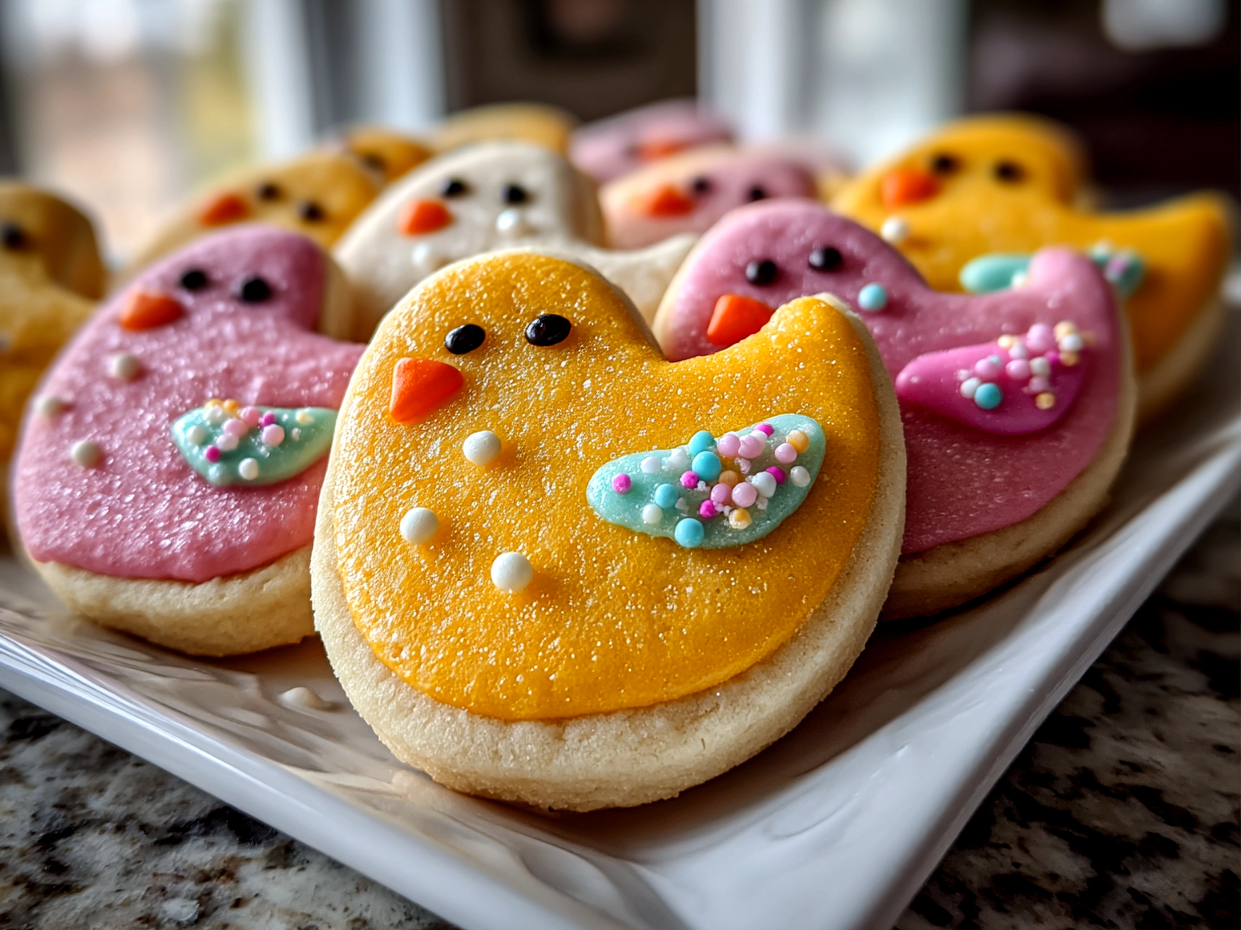 Easter Chick Sugar Cookies