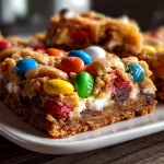 Easter M&M Cookie Bars