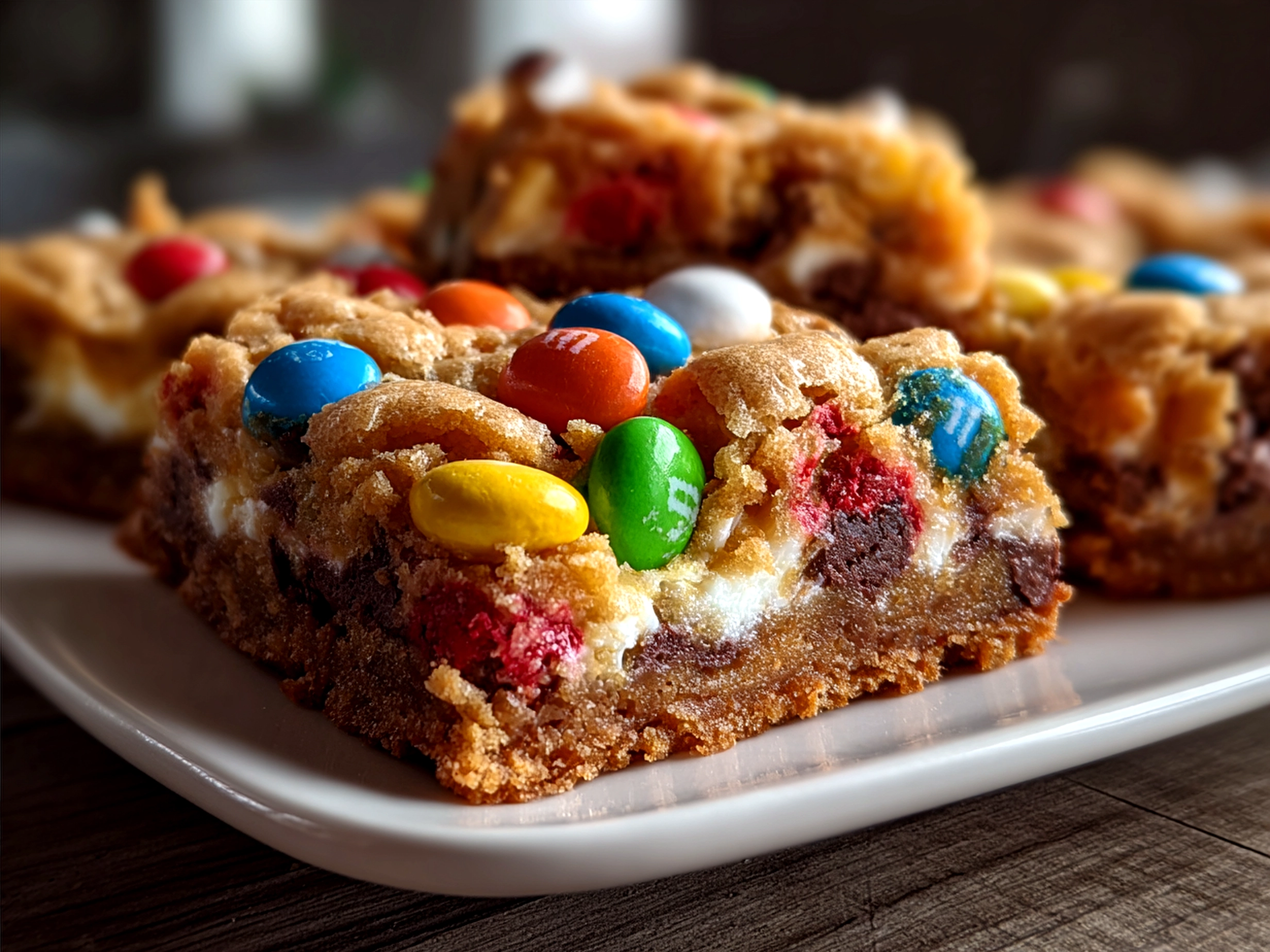 Easter M&M Cookie Bars