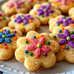 First Day of Spring Flower Sugar Cookies