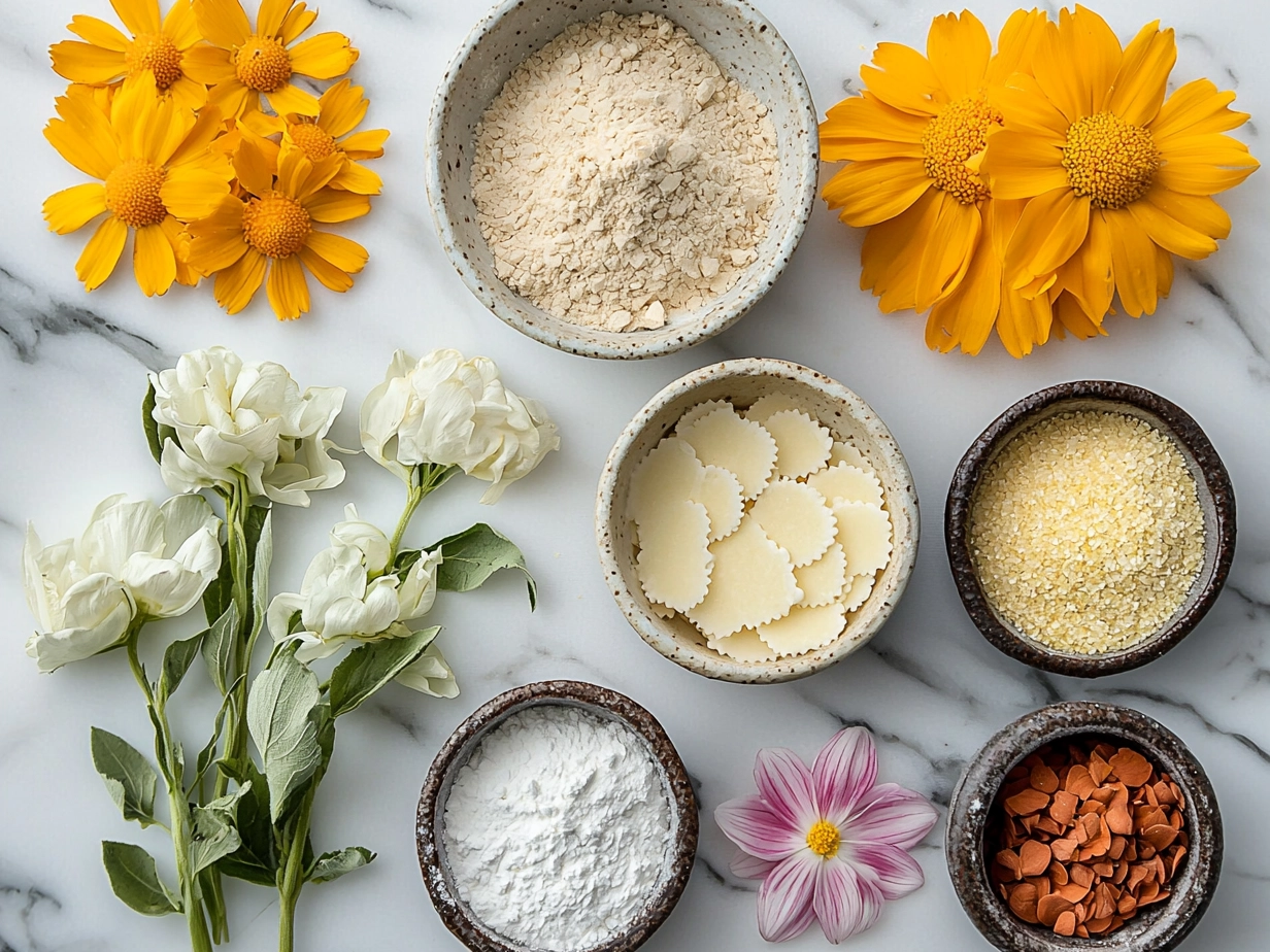 Ingredients for First Day of Spring Flower Sugar Cookies