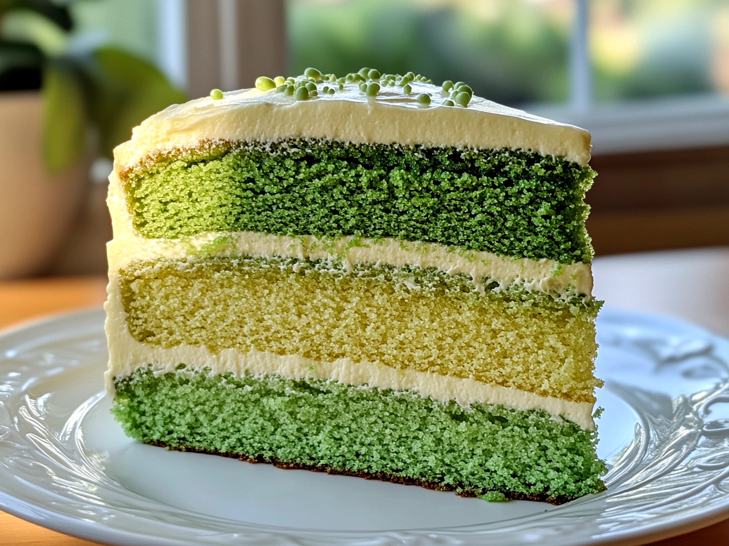 Green Ombre Layer Cake