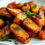 Honey Glazed Roasted Carrots with Dill