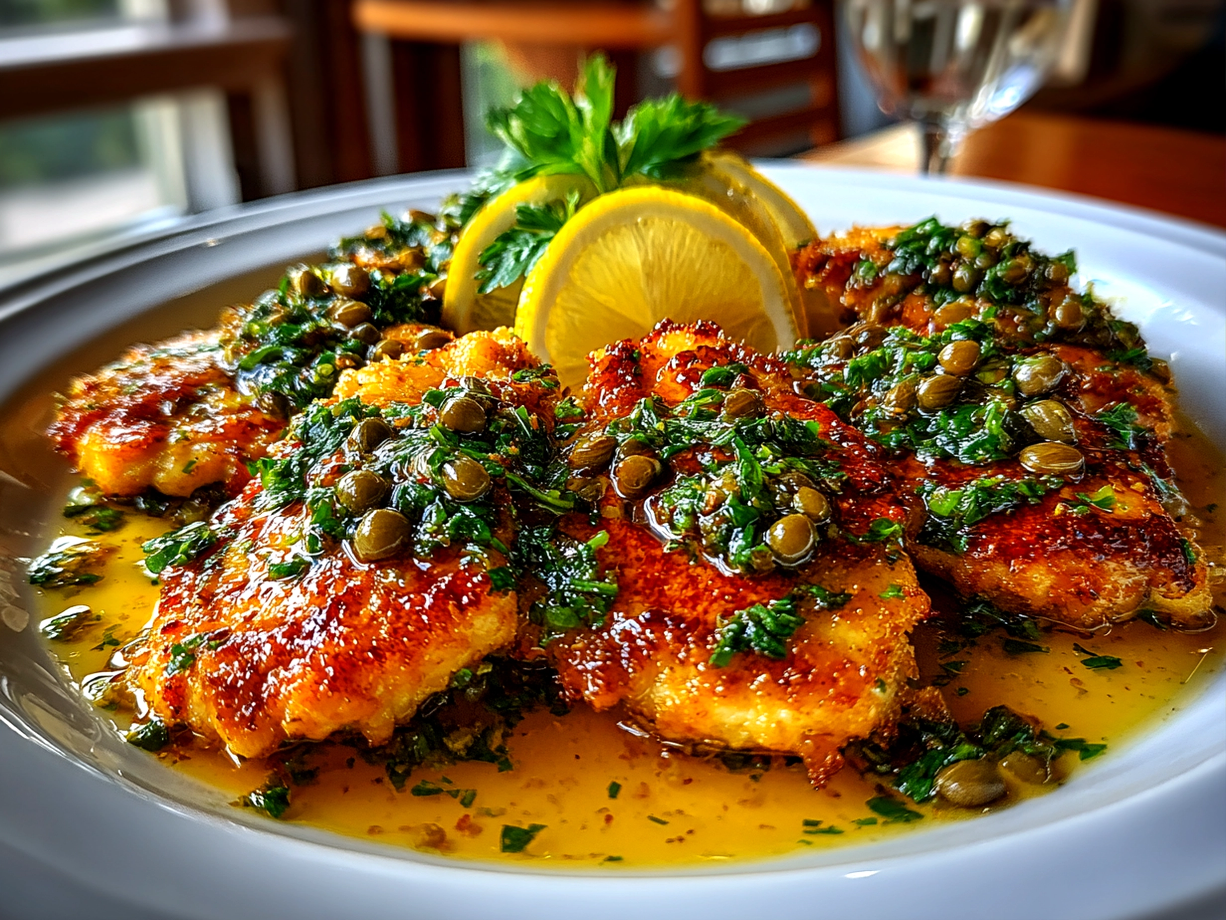 Lemon Garlic Chicken Piccata
