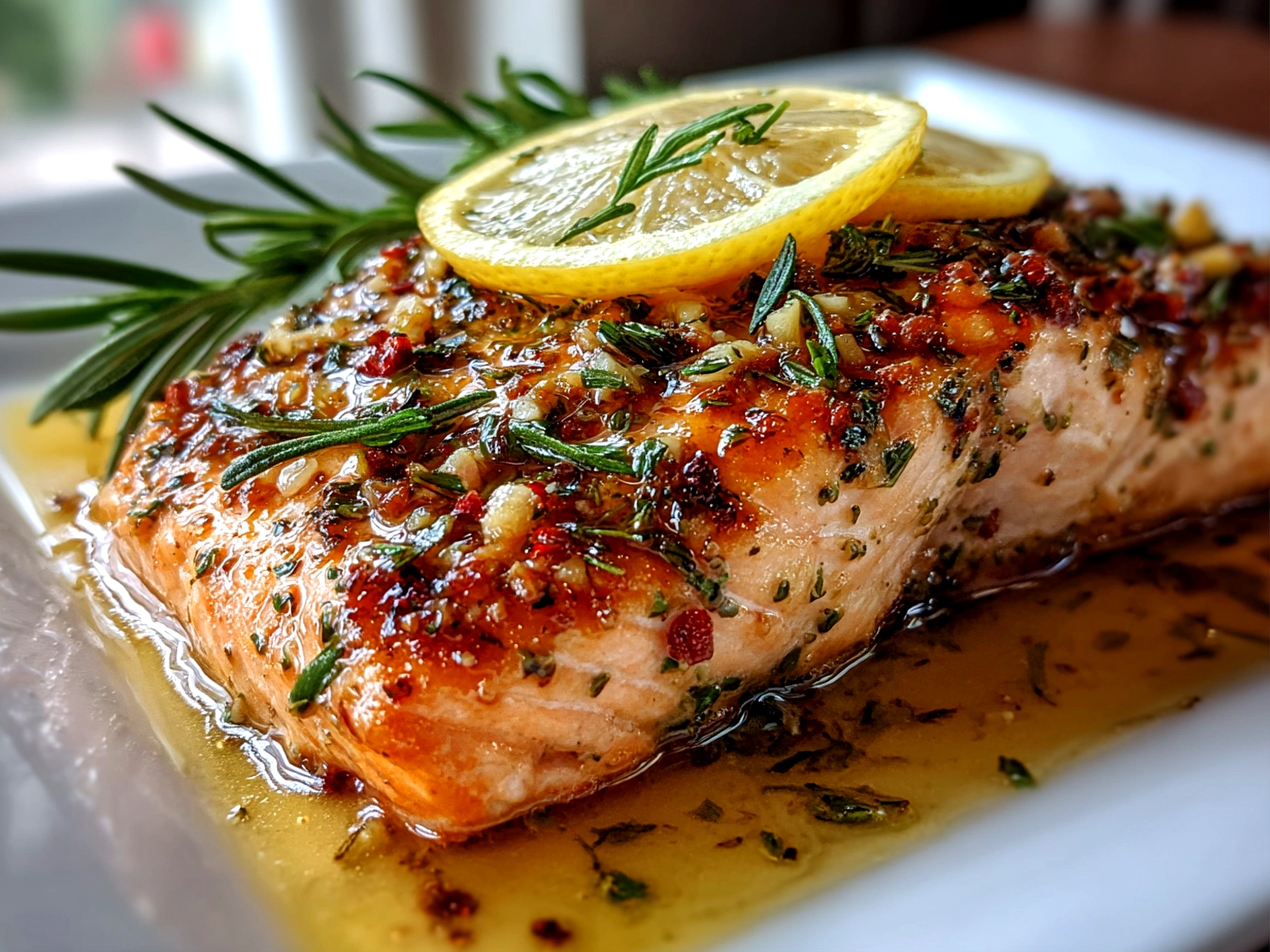 Lemon Garlic Salmon with Spring Vegetables