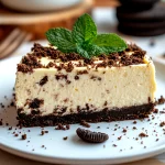 Lucky Mint Oreo Cheesecake