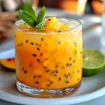 Peach Passion Fruit Mocktail