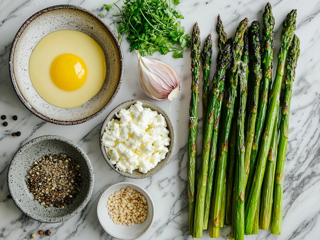 Ingredients for Roasted Asparagus with Hollandaise