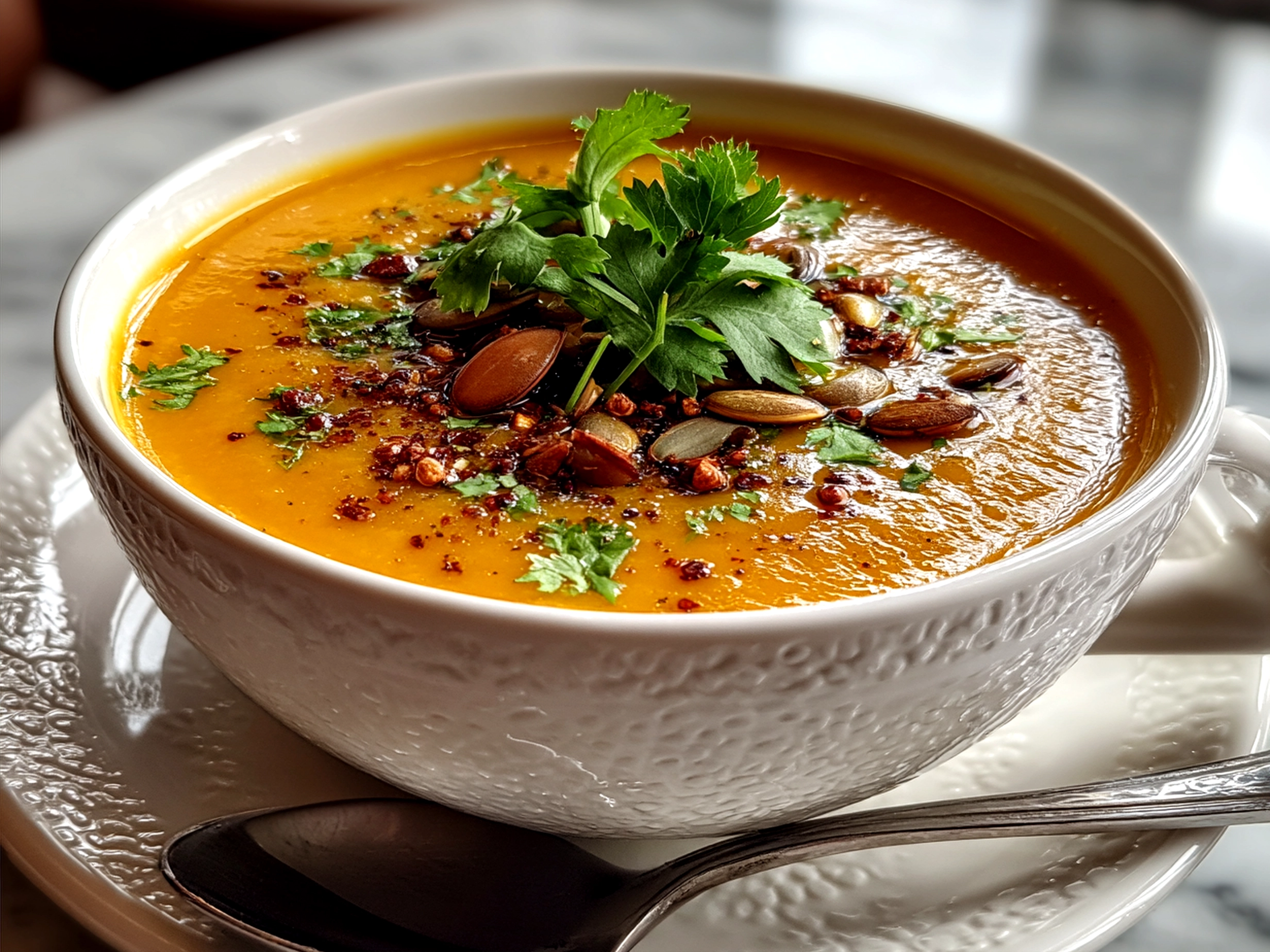 Roasted Carrot Ginger Soup