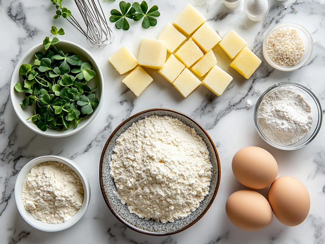 Ingredients for Shamrock Sugar Cookie Bars