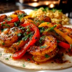 Sheet Pan Shrimp Fajitas