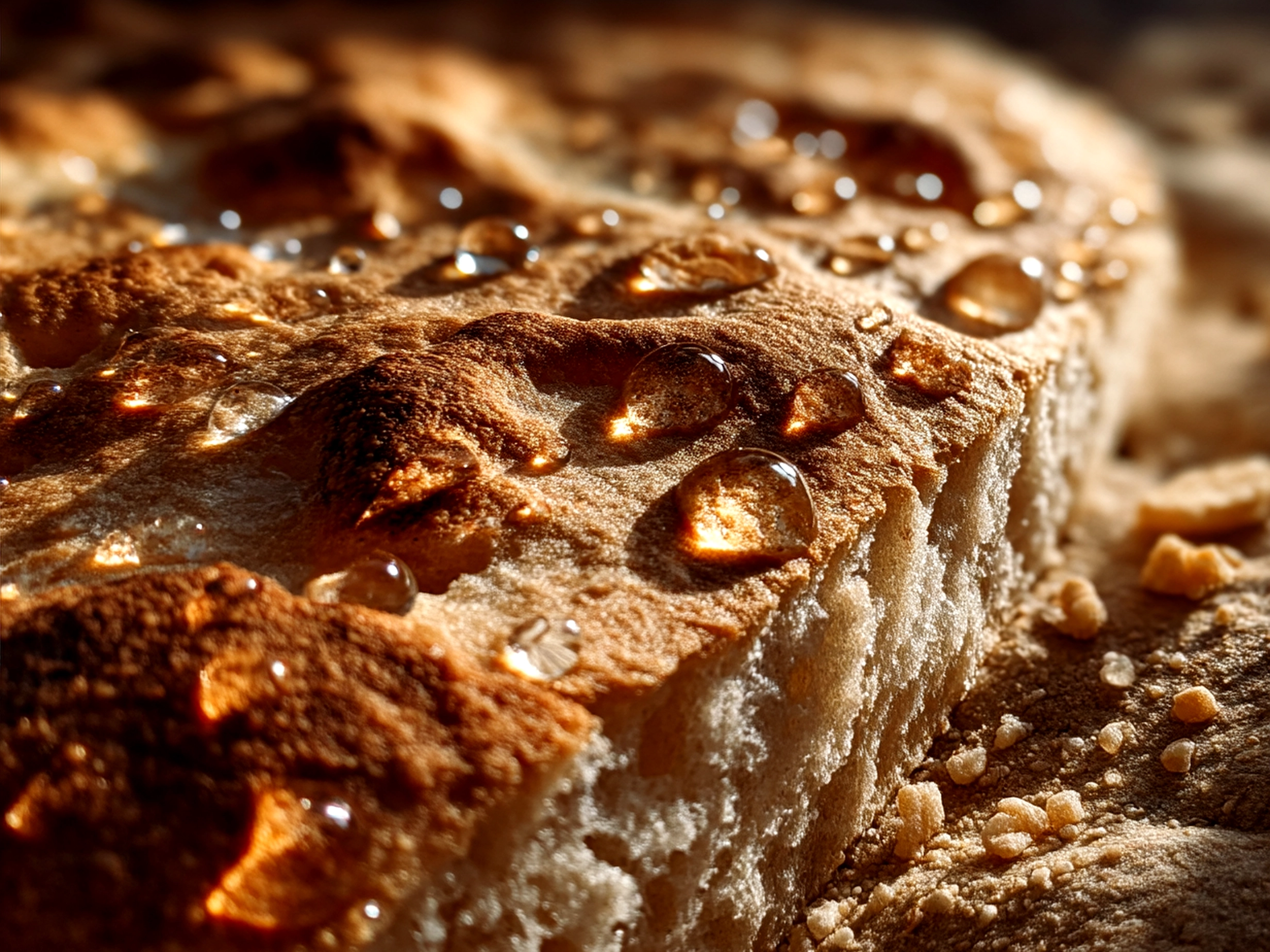 Stack of warm Sourdough Discard Flatbread served for a family meal