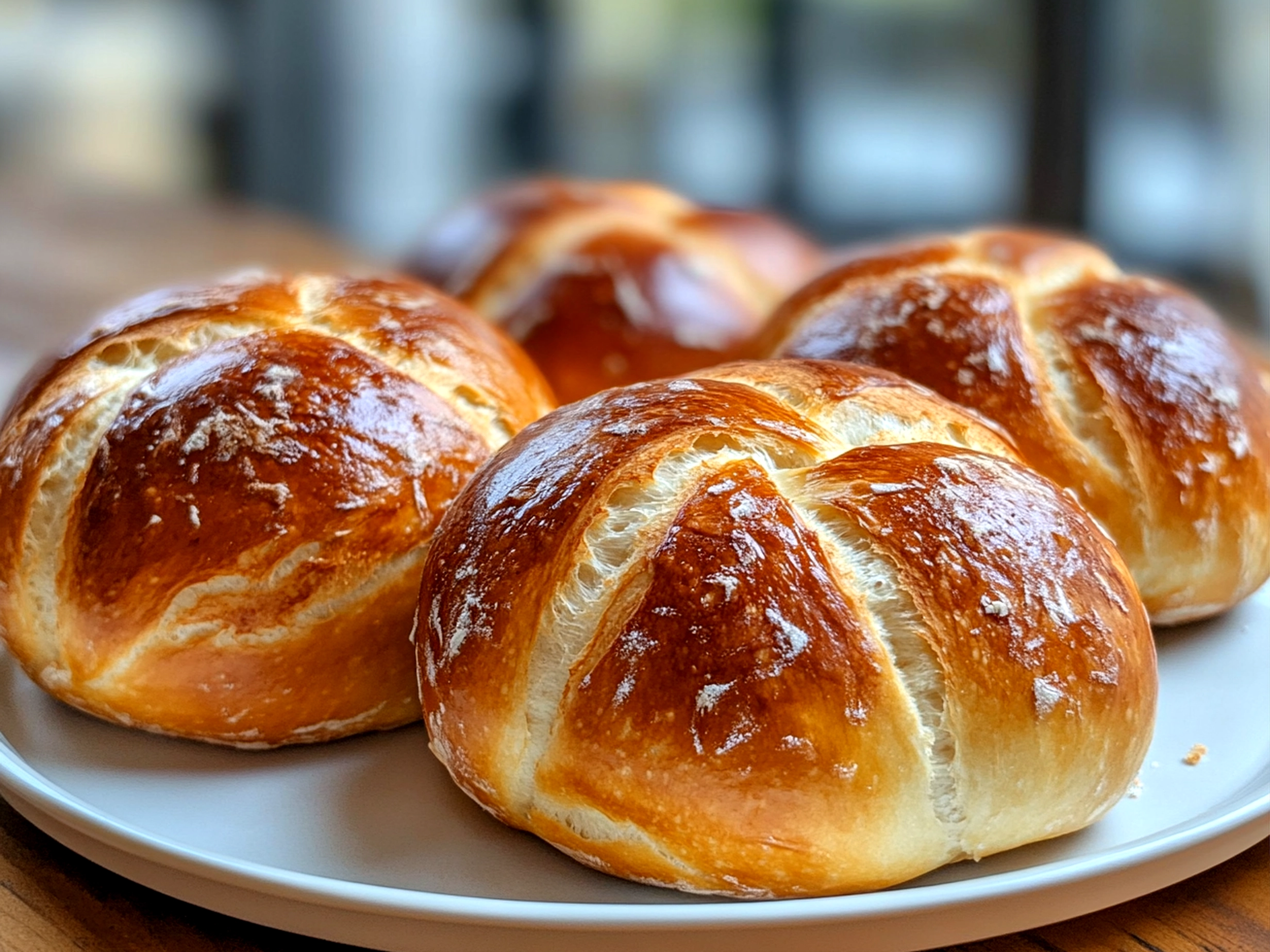 Sourdough Pretzel Rolls
