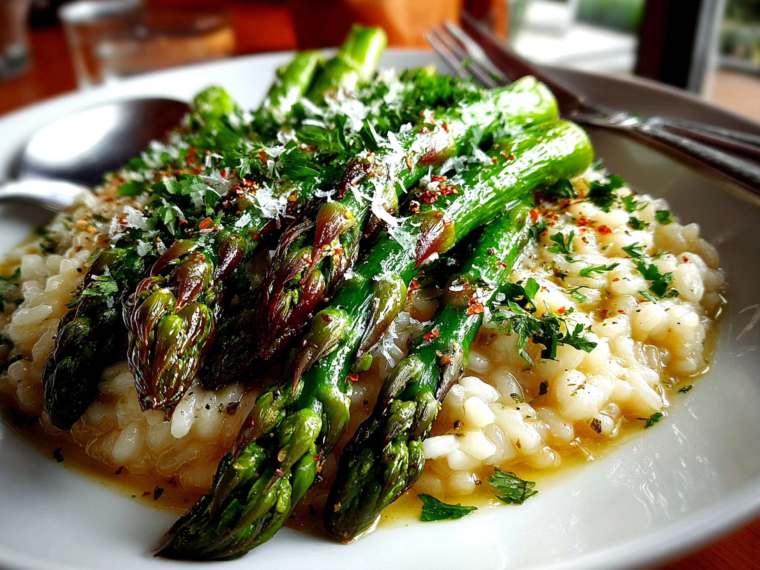 Spring Asparagus Risotto