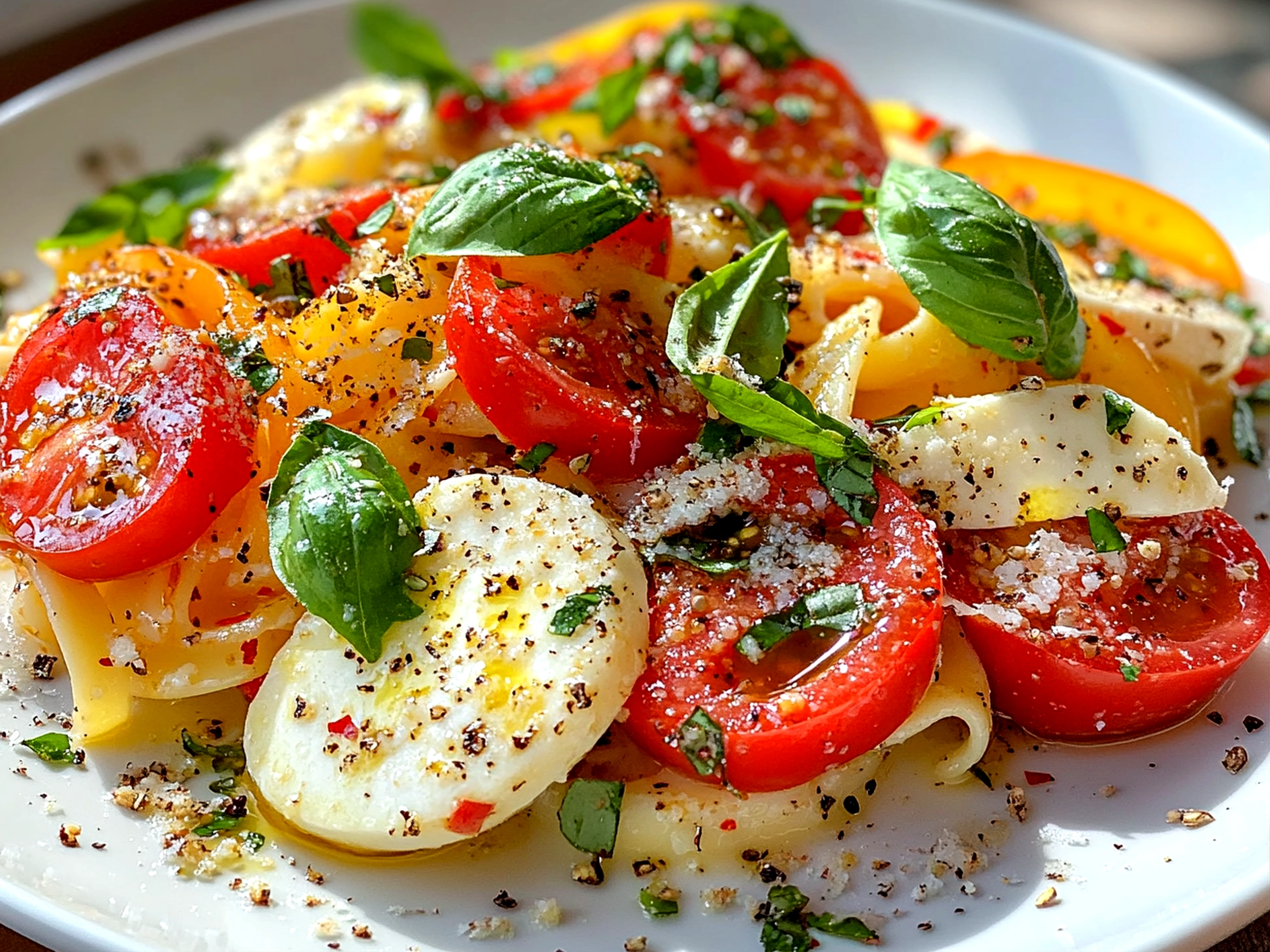 Spring Caprese Pasta Salad
