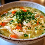 Spring Chicken Soup with Orzo