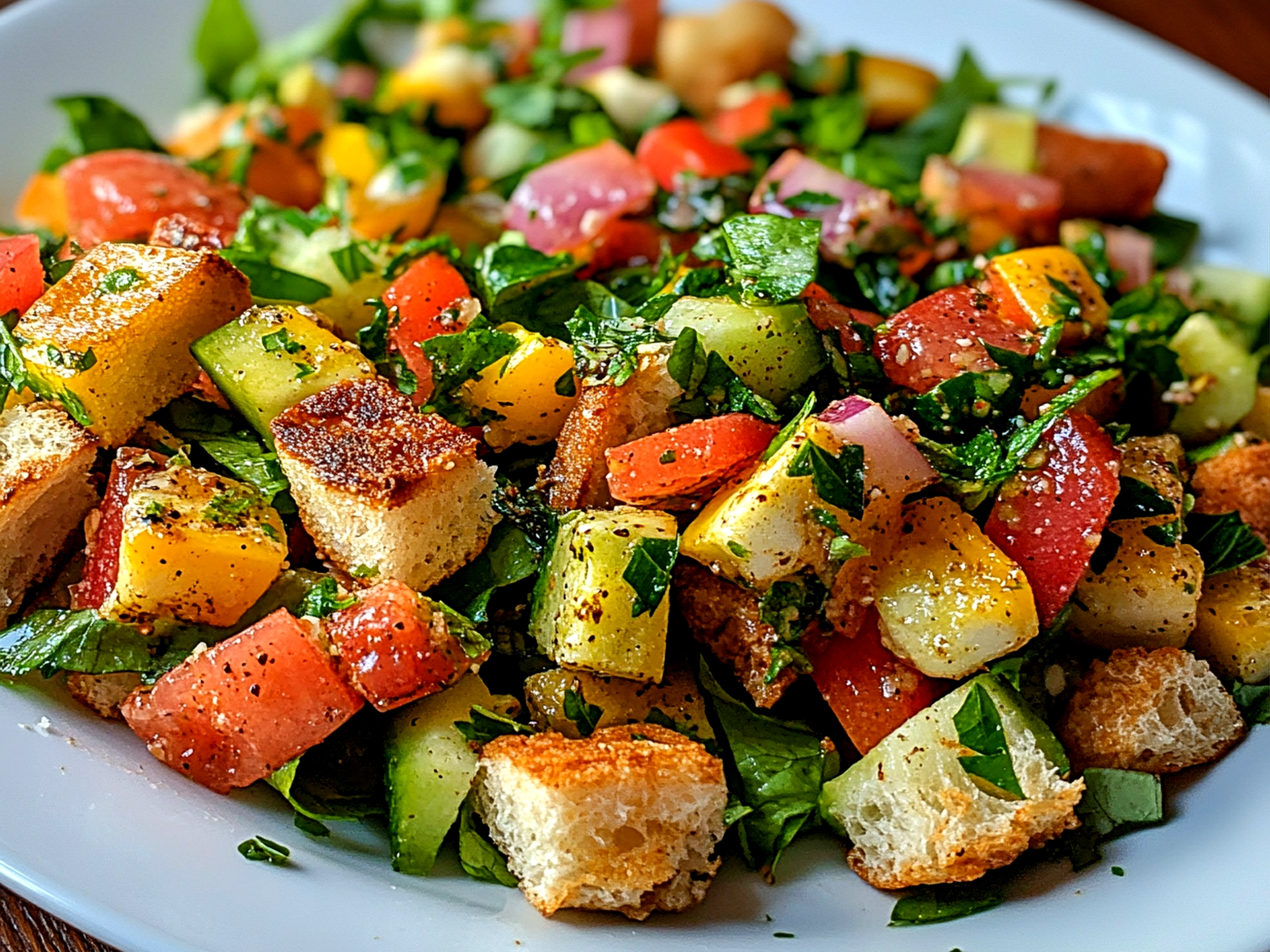 Spring Fattoush Salad