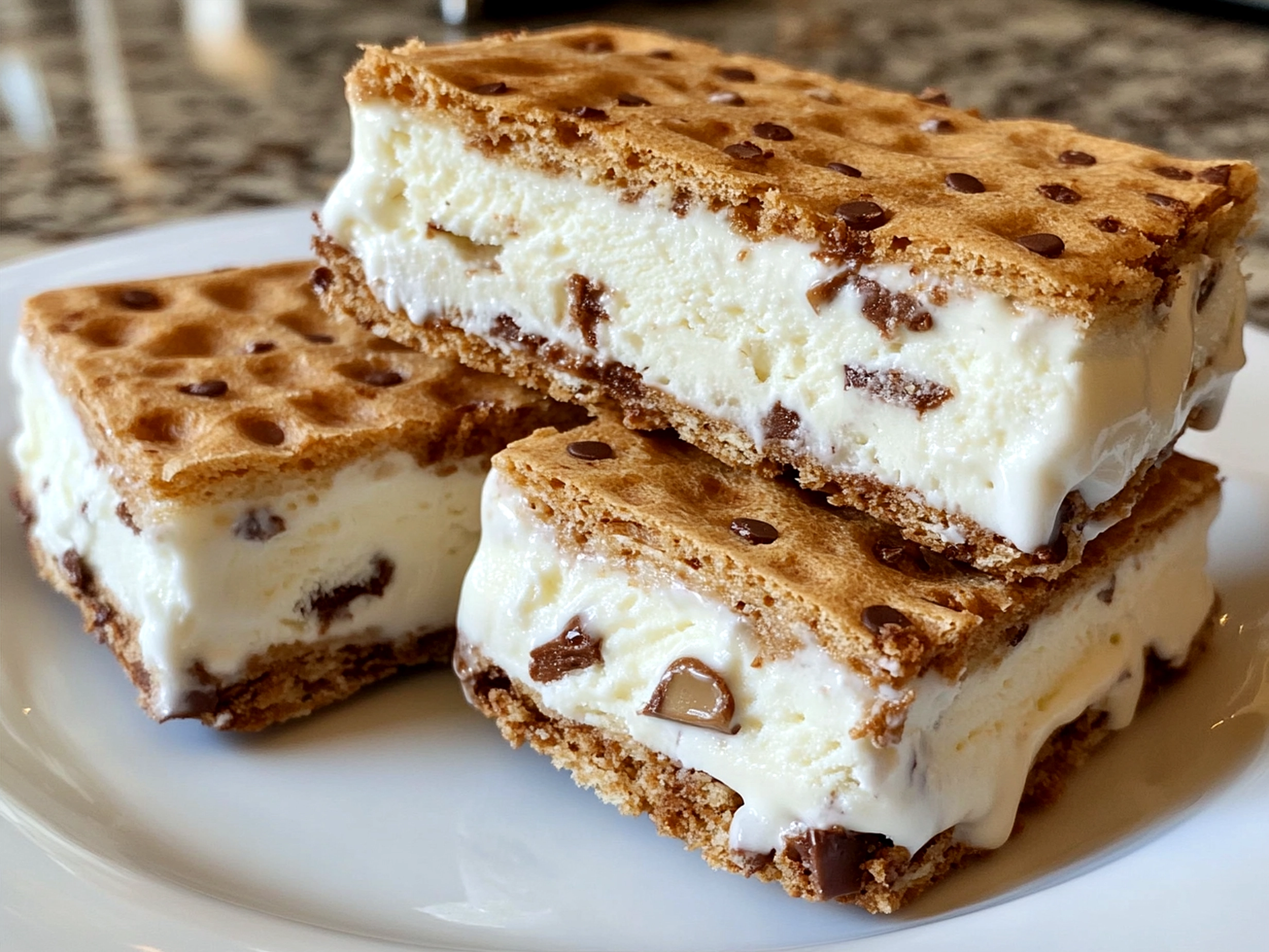 Mint Chip Ice Cream Sandwiches