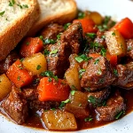 Guinness Beef Stew with Crusty Bread