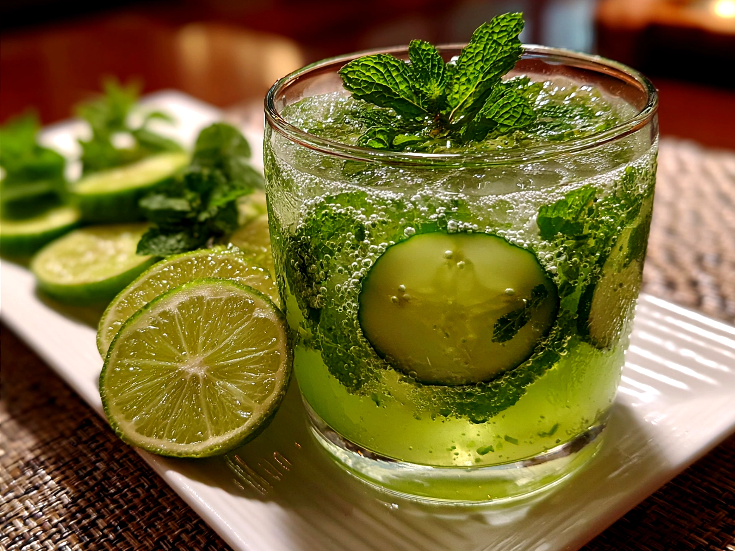 Cucumber Mint Mojito Mocktail