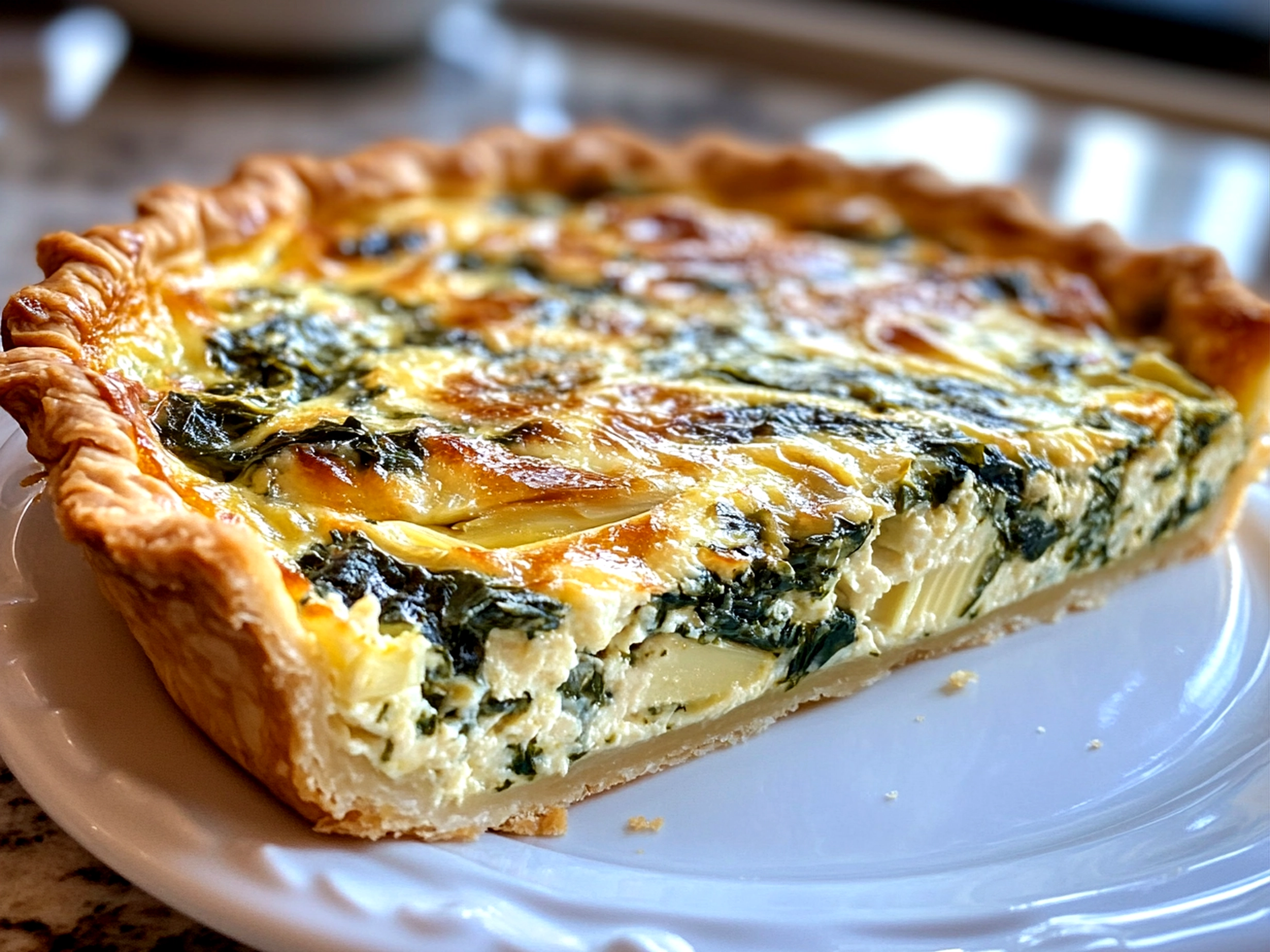 Spinach & Artichoke Quiche