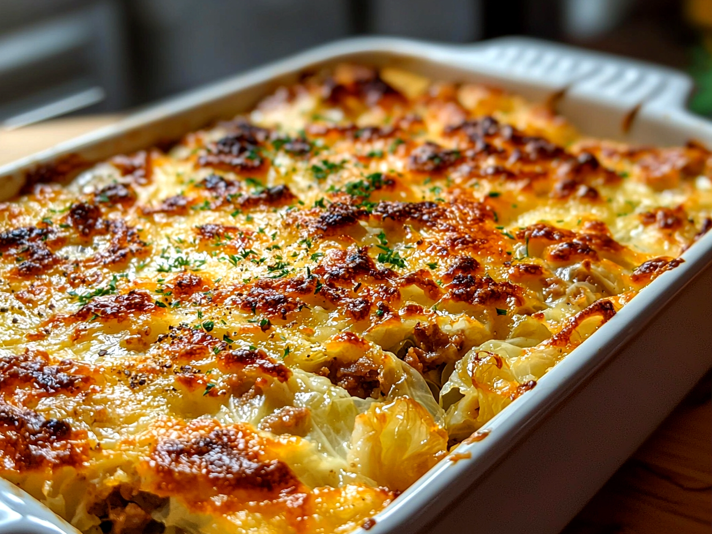 Serving Cabbage Roll Casserole