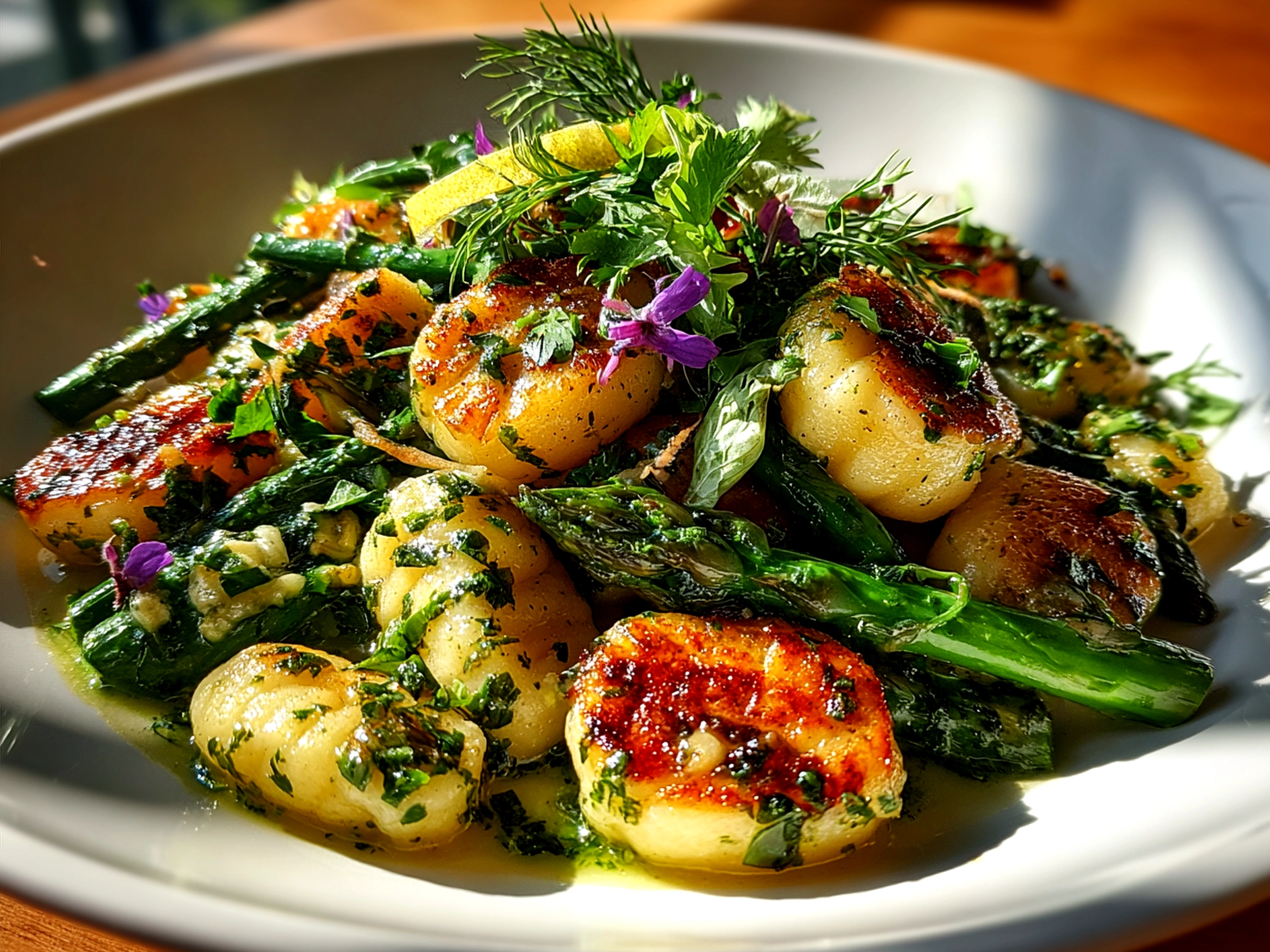 Spring Lemon Herb Gnocchi