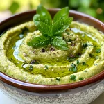 Spring Pea Hummus with Crudites