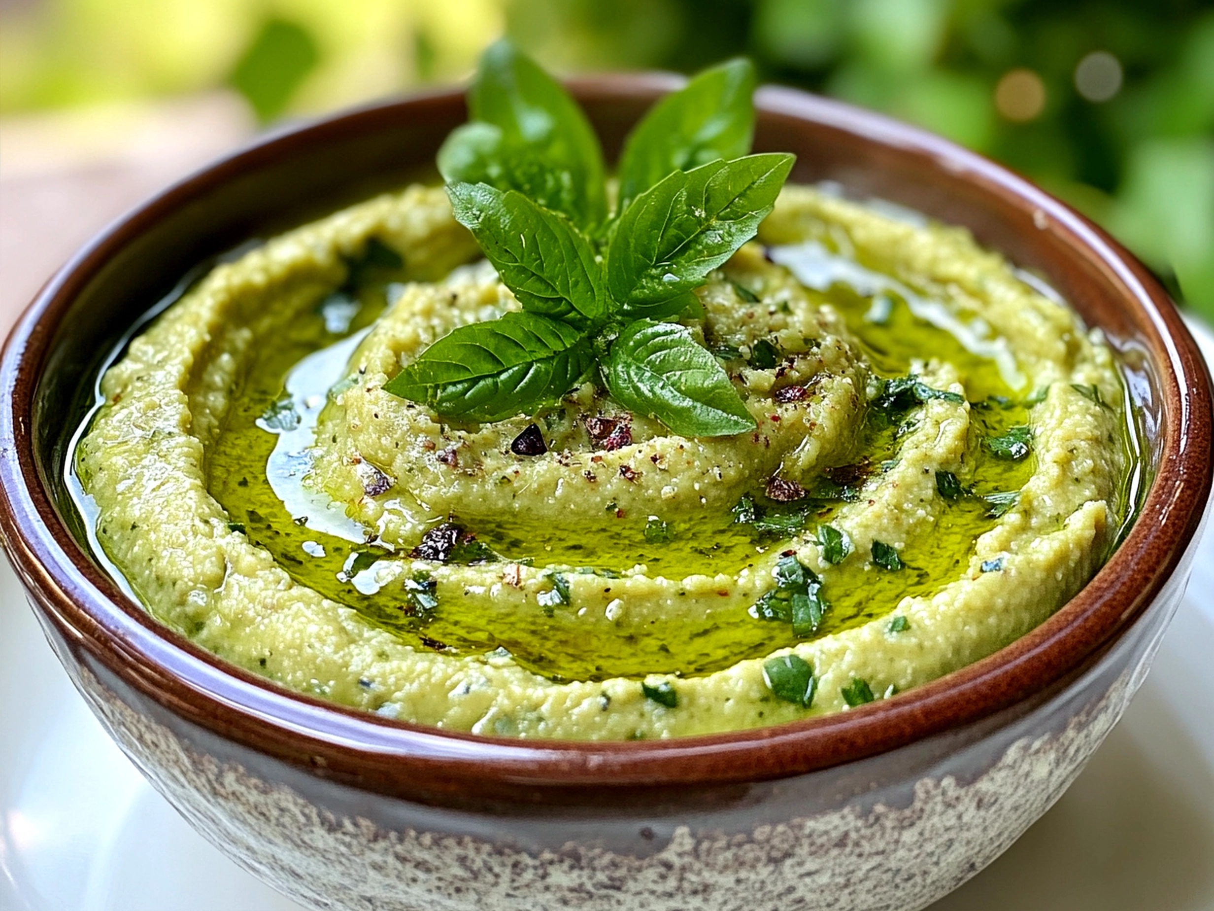 Spring Pea Hummus with Crudites