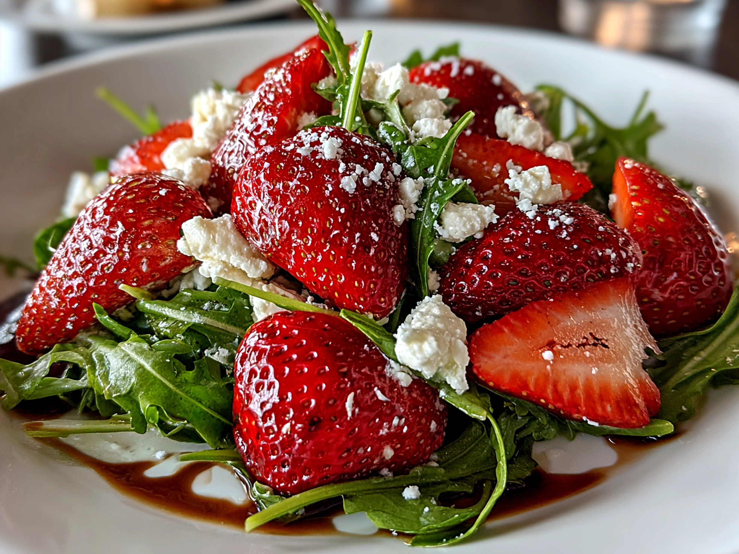 Spring Strawberry Arugula Salad
