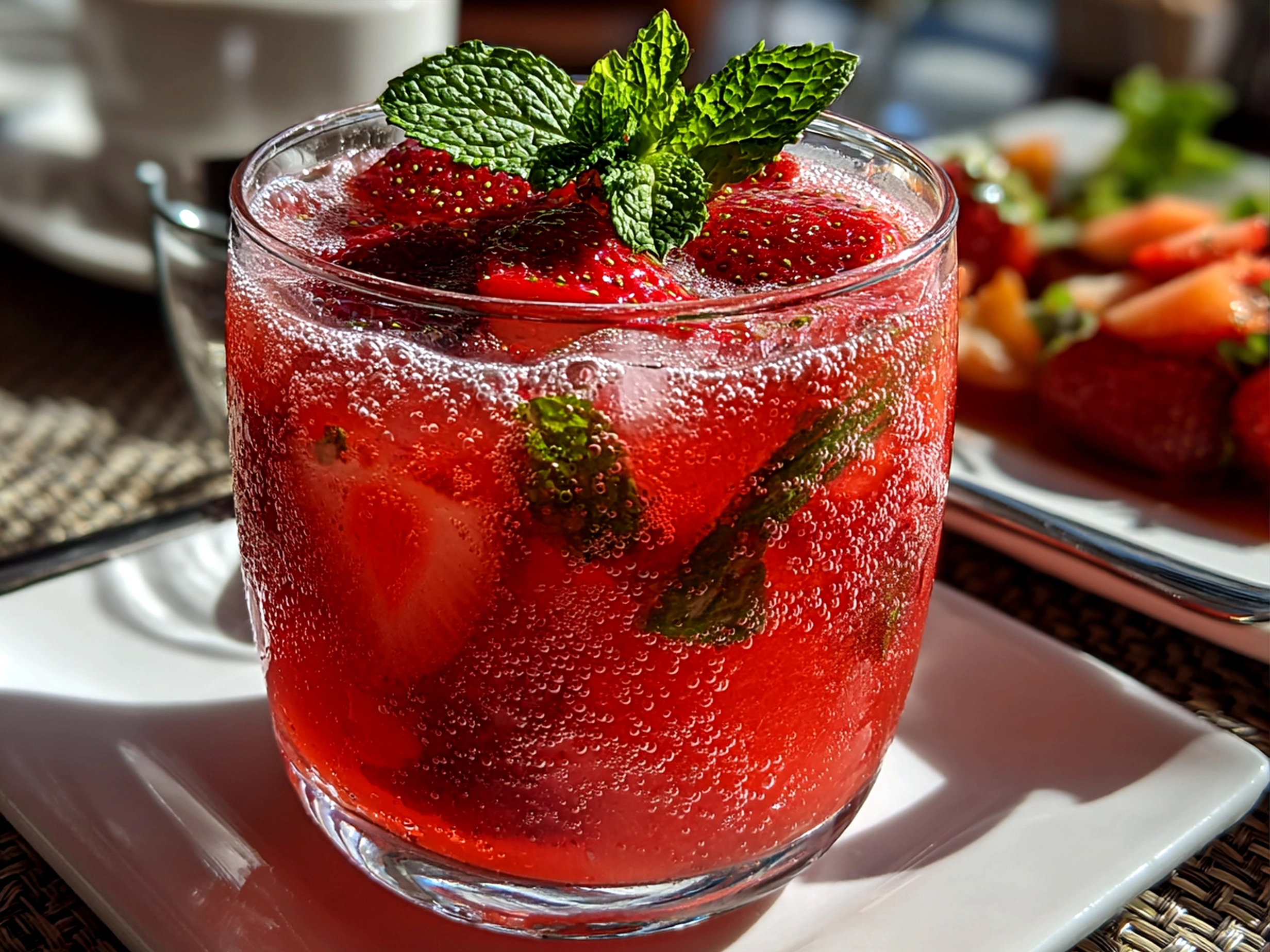 Strawberry Mint Agua Fresca