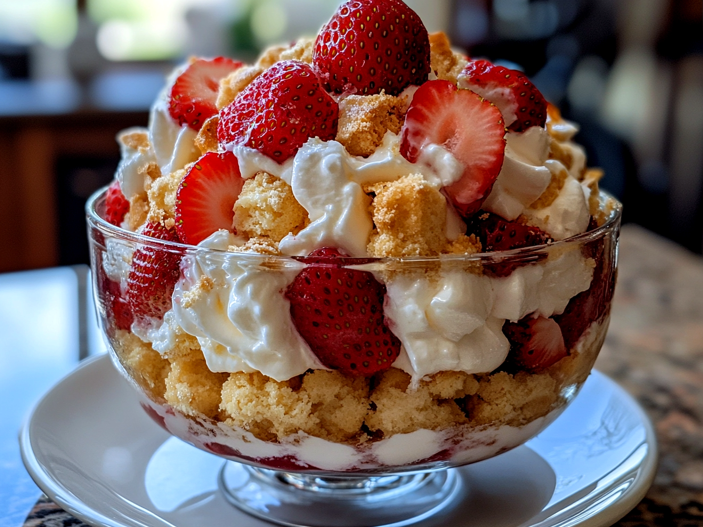 Strawberry Shortcake Trifle