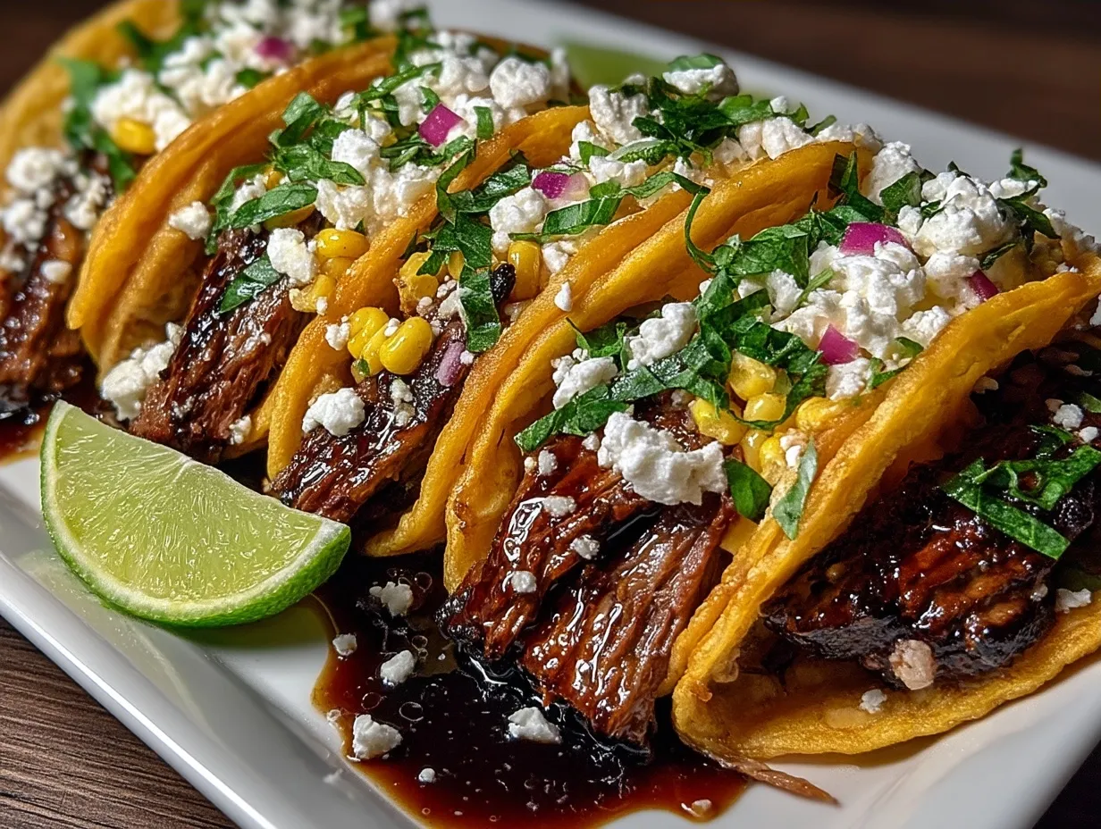 Brisket Elote Tacos
