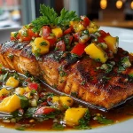 Cajun Salmon & Mango Salsa