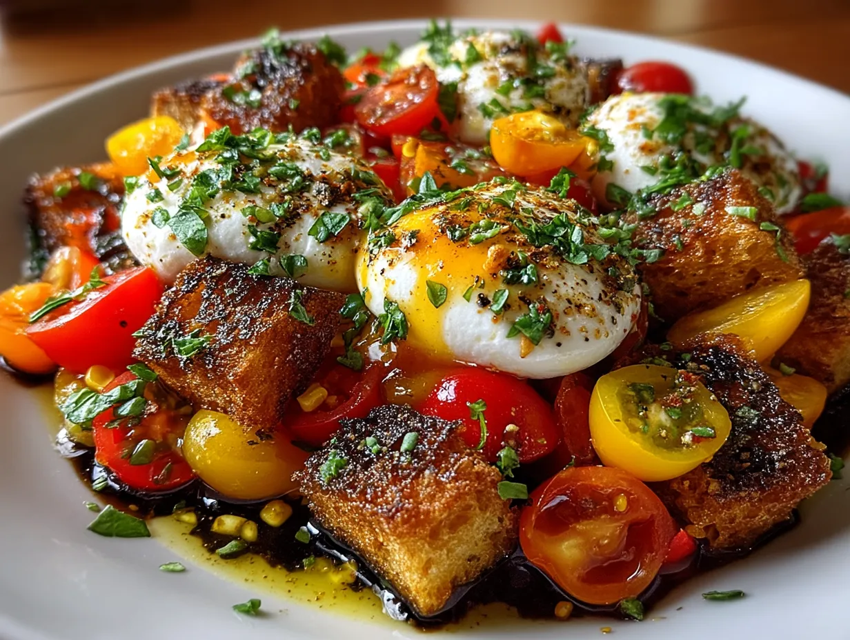 Corn Burrata Panzanella