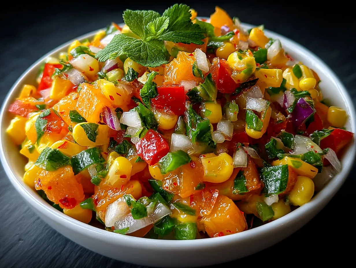 Corn Salsa for Canning