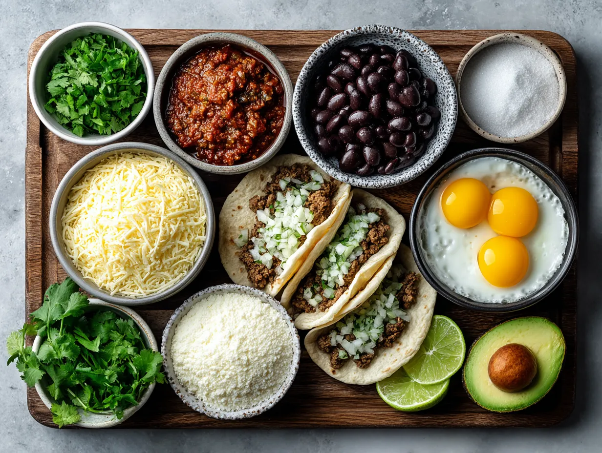 Ingredients for Crock Pot Street Tacos