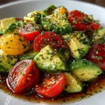 cucumber tomato avocado salad