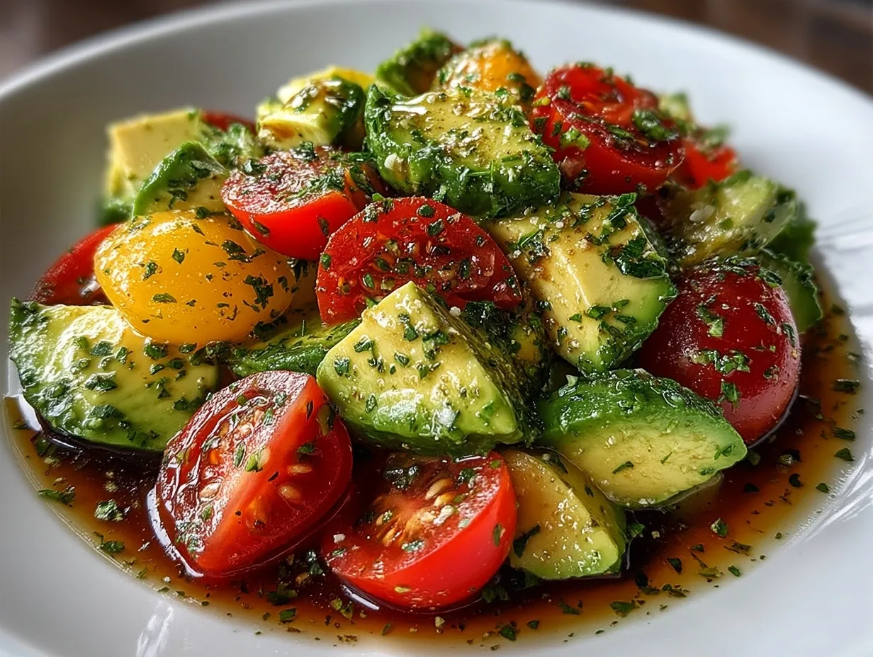 cucumber tomato avocado salad