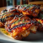 Grilled BBQ Chicken Thighs