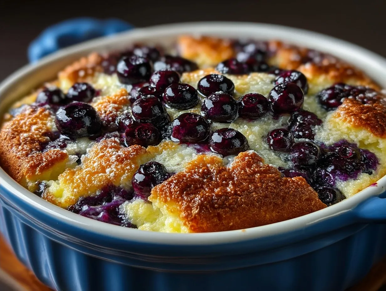 Lemon Blueberry Cheesecake Dump Cake