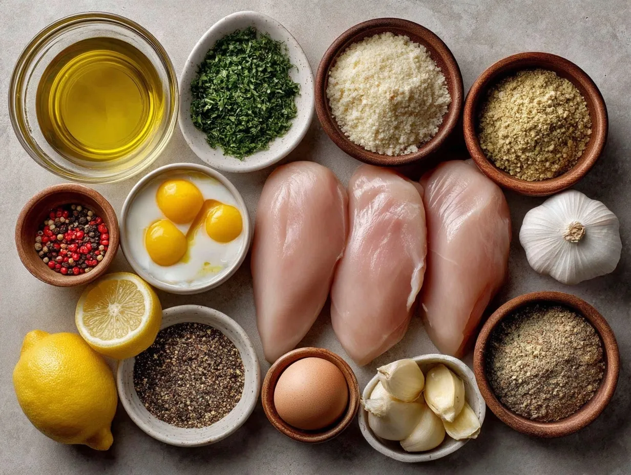 Ingredients for Lemon Pepper Chicken Breasts