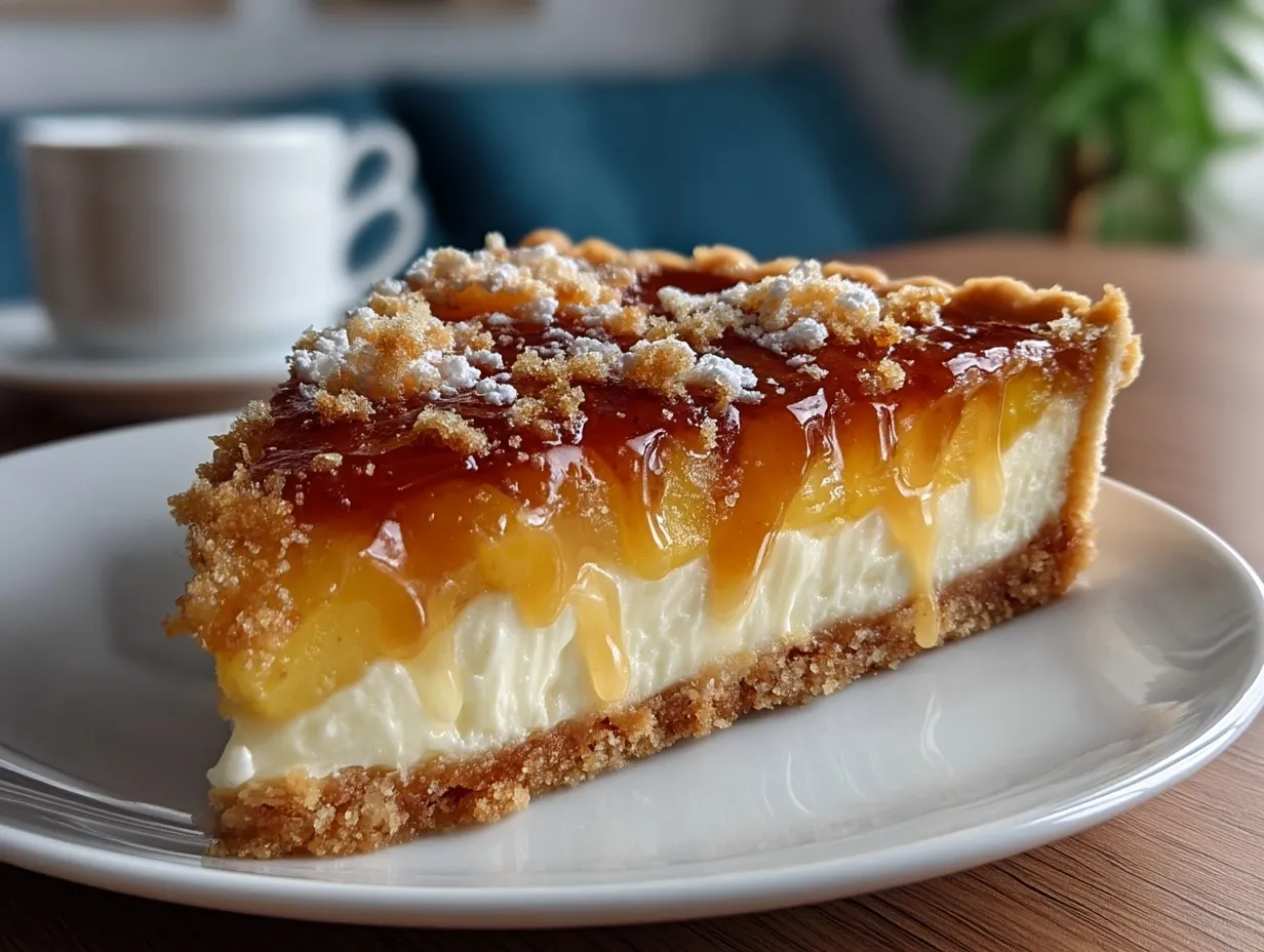 Serving Peach and Cream Cheese Tarts