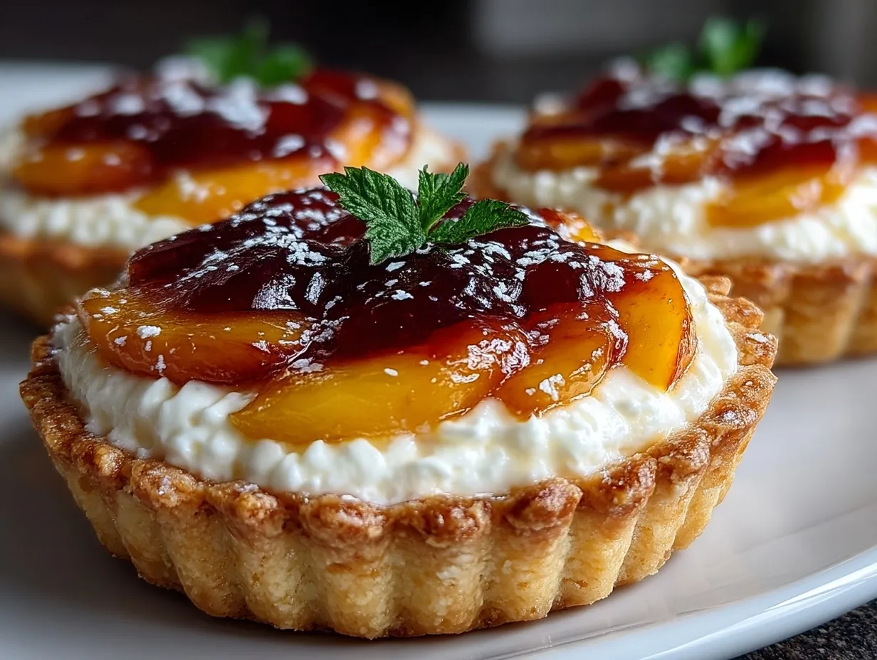 Peach and Cream Cheese Tarts