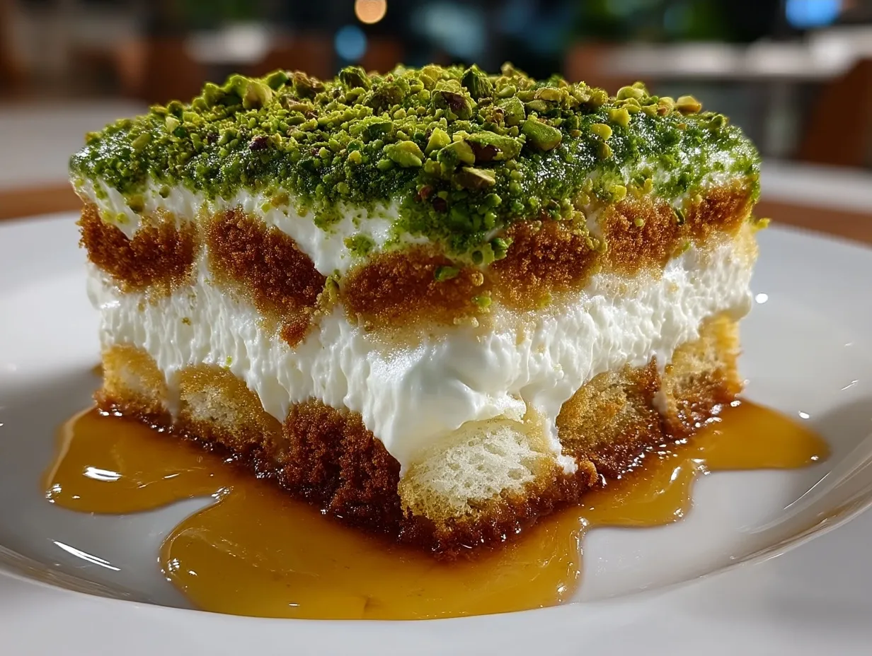 Pistachio Cream Tiramisu