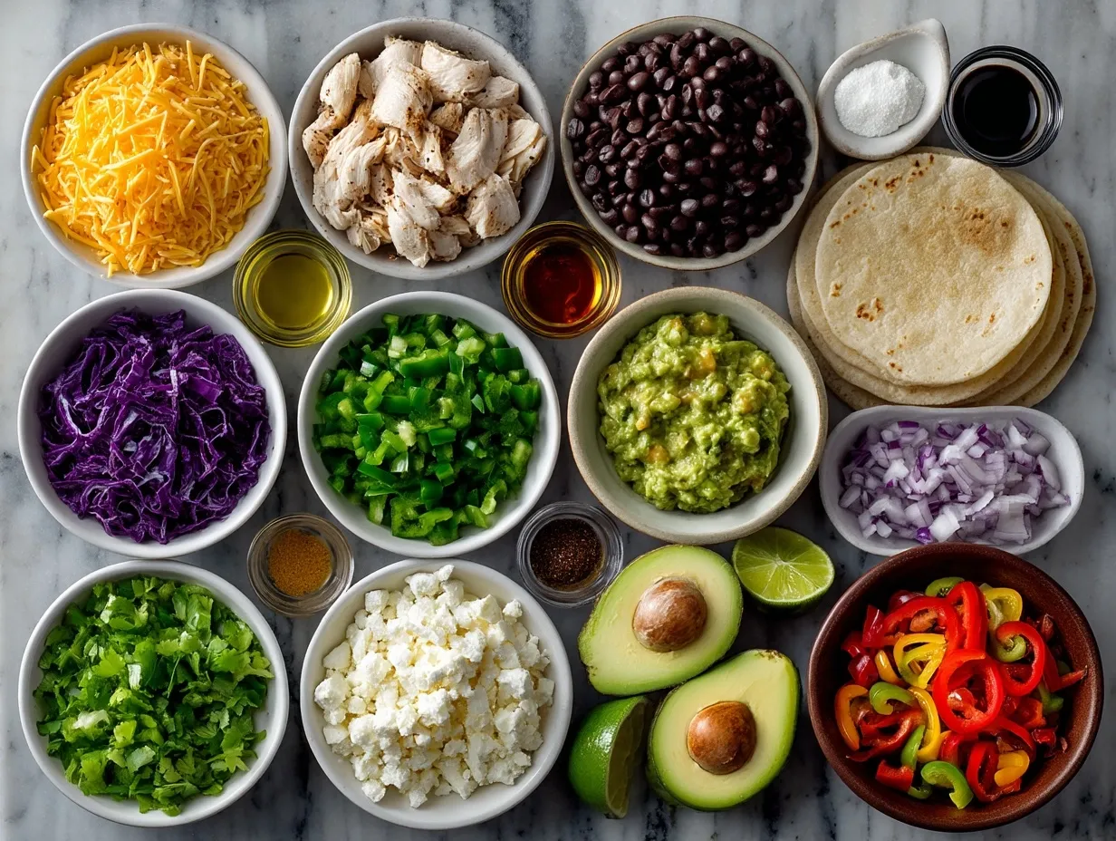 Ingredients for Rotisserie Chicken Enchilada Skillet