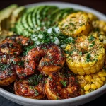 Shrimp Bowl with Avocado and Corn