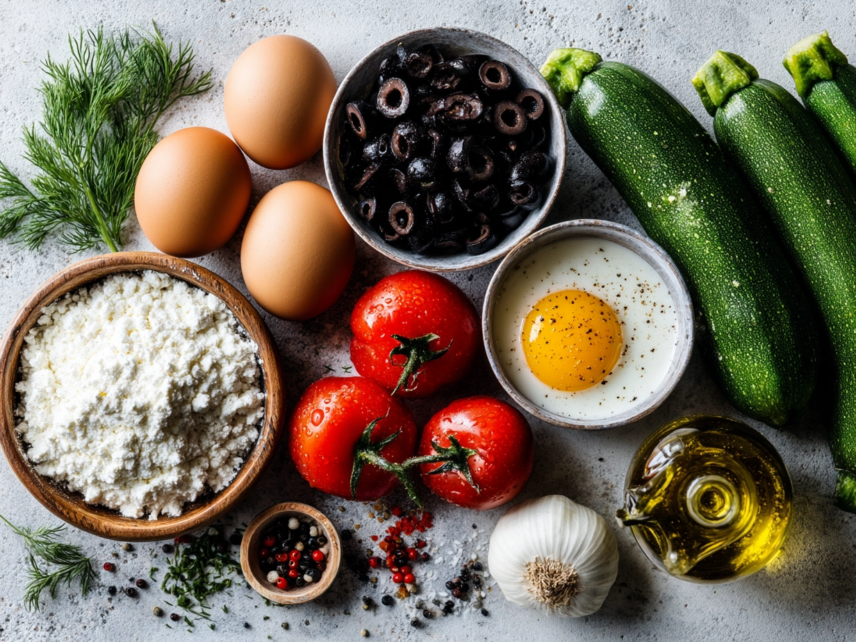 Ingredients for Summer Veggie Pizza