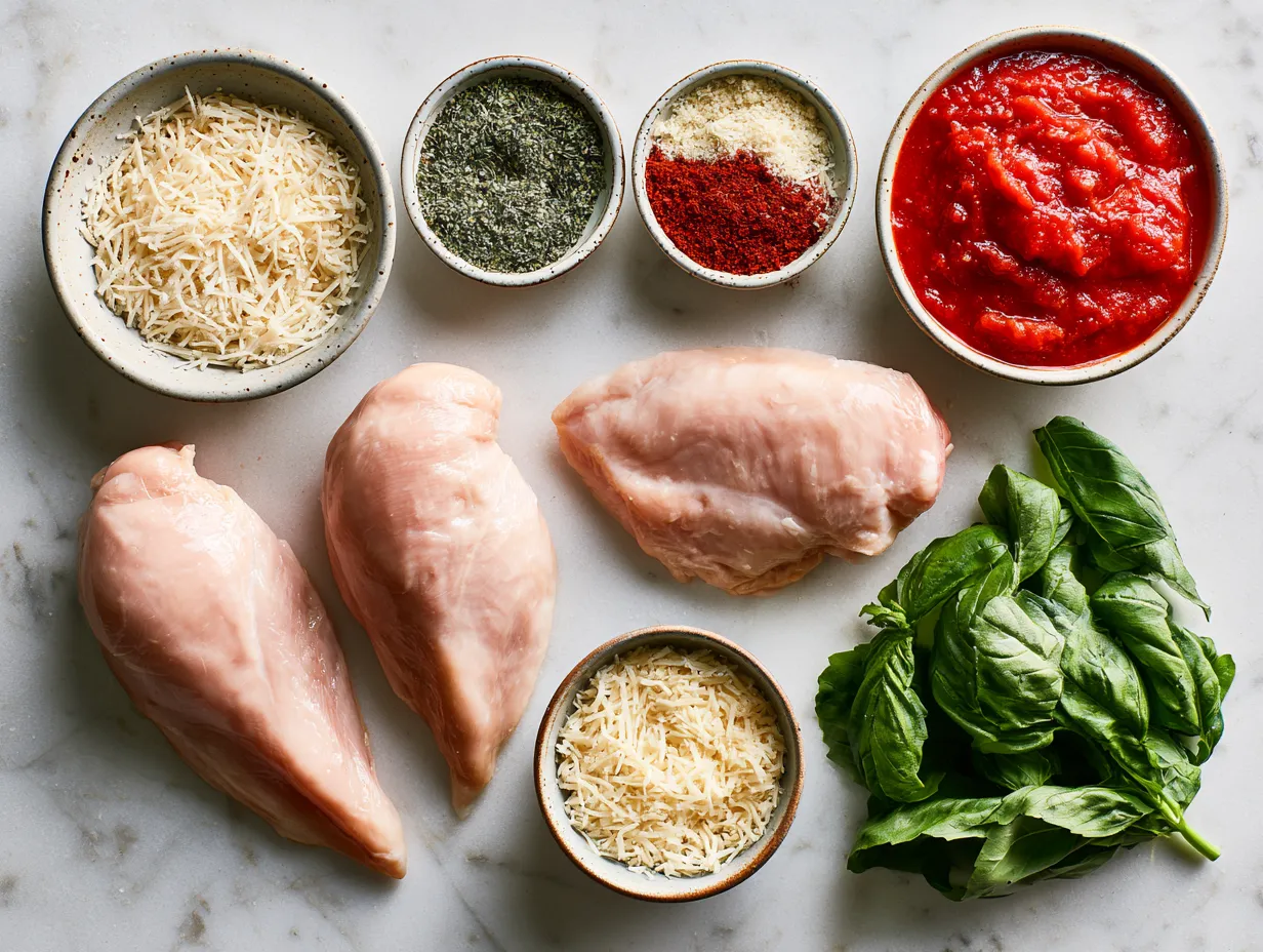 Ingredients for Air Fryer Chicken Parmesan